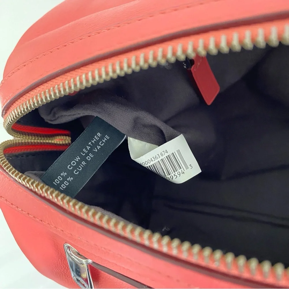 Chic Coral Leather 2 way bag